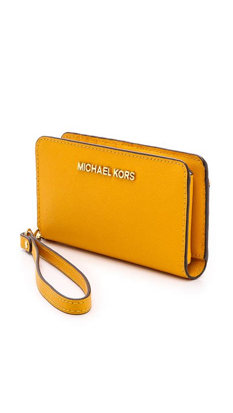 michael kors sun yellow wallet|Michael Kors yellow wallet women.